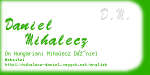 daniel mihalecz business card